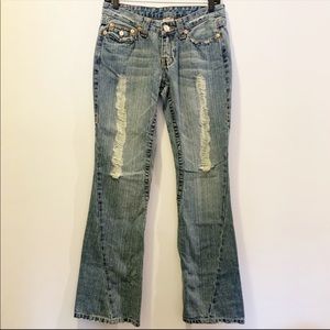 True Religion | Distressed Bootcut Jeans Size 29